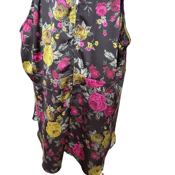 Torrid Georgette Goddess Neck Tank Top Floral Print Women’s Plus Size 5 Zip - Picture 10 of 12